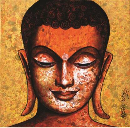 Laughing Buddha-The Super Power Canvas Art - Nitin Utge posters - Art ...