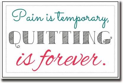 Pain is temporary quote Fine Art Print