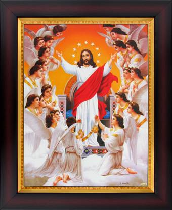 Jesus Christ Welcomes You to Heaven Poster Paper Print