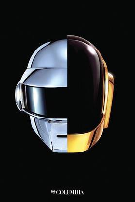 Daft Punk (Helmet) Paper Print