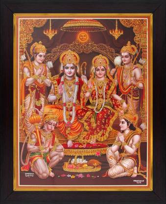 Lord Rama / Shree Ram Darbar Poster Paper Print