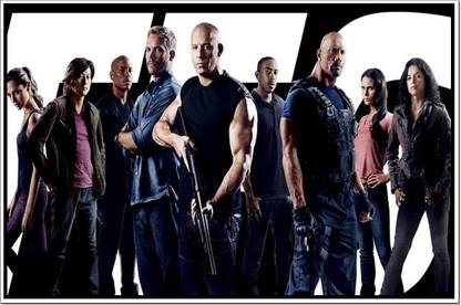 Athah Minimal Art Poster Fast & furious Poster Paper Print Rolled Paper Print