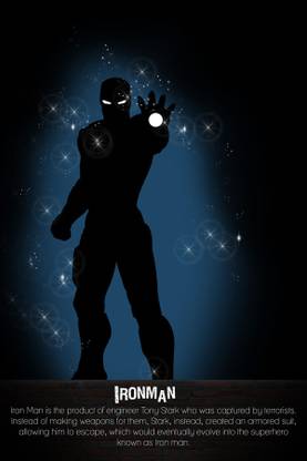 Iron Man Profile Paper Print