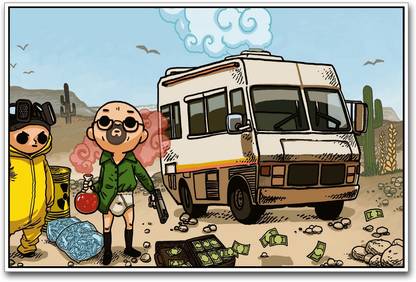Breaking Bad funny Paper Print