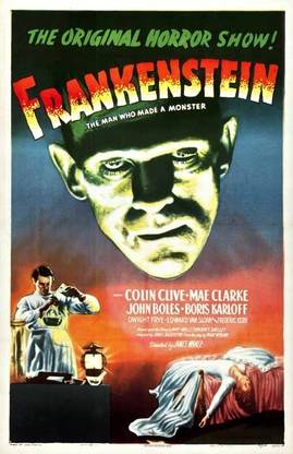Frankenstein - Lab - 1931 Paper Print