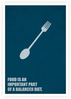 Food Is An Important Part Of A Balanced Diet Business Quotes Paper Print