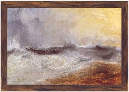 Waves Breaking Against the Wind (Code Jm2485) Canvas Art