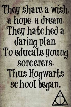 Sorting Hat's Poem Paper Print