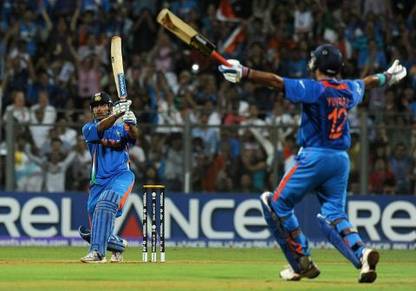 Dhoni 2011 Winning Six Photographic Paper