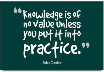 iMerch is of no value quotes by Anton Chekhov 3D Poster