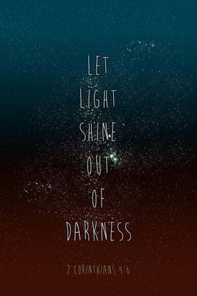 Let light Shine out of Darkness Photographic Paper
