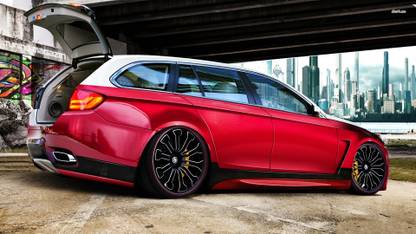 Athah BMW M5 Touring Poster Paper Print