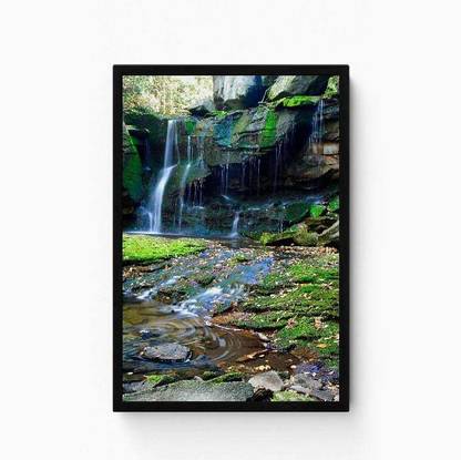 Beautiful nature waterfall picture Paper Print