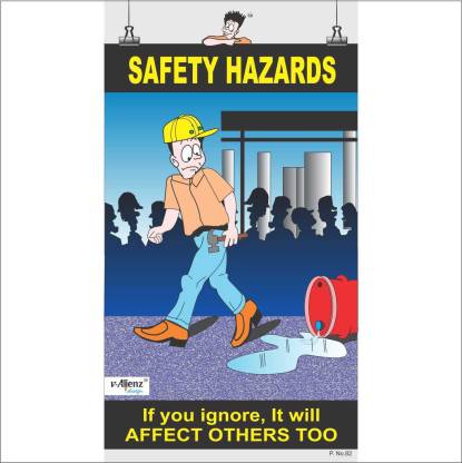 Safety Poster-Safety Hazards Paper Print - Abstract, Quotes ...