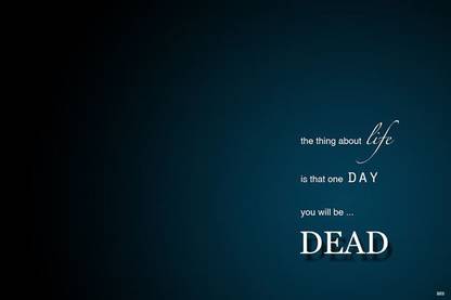 Dead Quotes Photographic Paper
