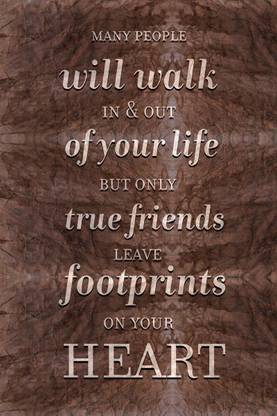 Friends Fingerprint on Heart Photographic Paper