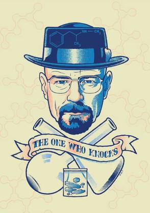 Posterskart Heisenberg ' I Am The One Who Knocks' Breaking Bad Poster Paper Print