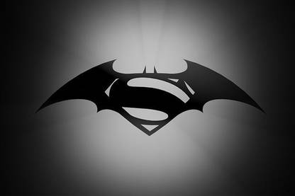 Batman Vs Superman Logo Photographic Paper