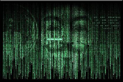 The Matrix Movie - Wood Framed Poster S-WP1584 by spoilt Paper Print