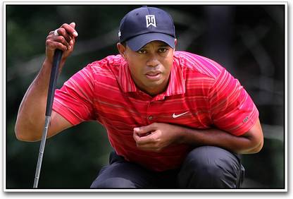 Tiger Woods Golf Paper Print
