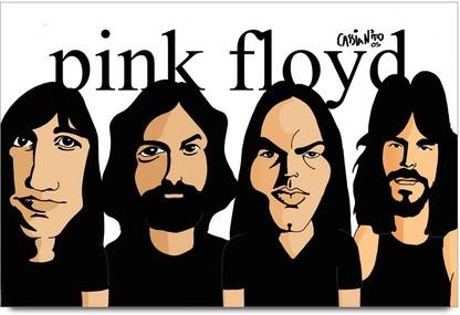 iMerch Pink floyd cartoonized 3D Poster
