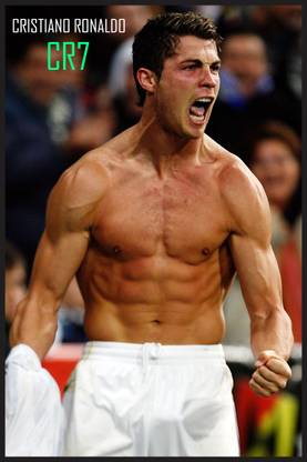 Cristiano Ronaldo Footballer Poster Paper Print - Sports posters in