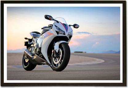 Framed Cool Bike! Paper Print