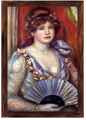 Lady with Fan (Code Rn6242) Canvas Art