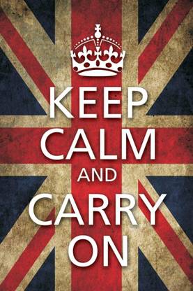 Posterhouzz Keep Calm And Carry On- Flag Poster Fine Art Print