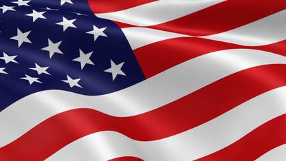 USA Flag 4K ON FINE ART PAPER HD QUALITY WALLPAPER POSTER Fine Art Print