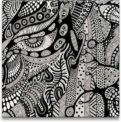 Axro's Psychedelic Alien Canvas Art