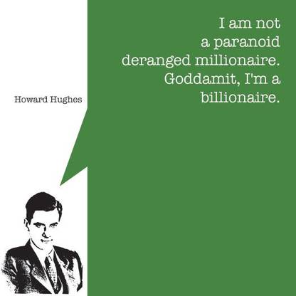 Howard Hughes - Startup Quote 12"x12" Canvas Art