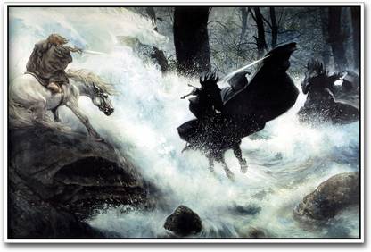 Lord of the Rings river Paper Print