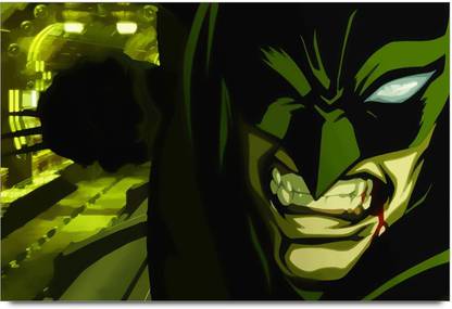 Amy Batman Fighting Cartoon Art 3D Poster
