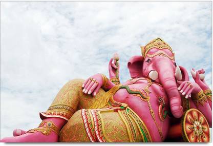 Amy 3D Lord Ganesha Big Statue 3D Poster