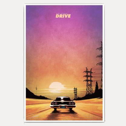 Drive Movie (18x12) Paper Print