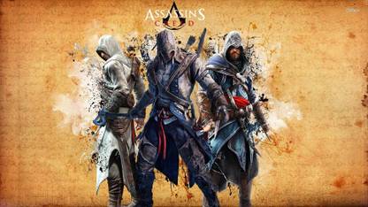 Altair, Ezio & Connor - Assassin's Creed Athah Fine Quality Poster Paper Print