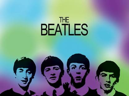 Beatles Color Paper Print