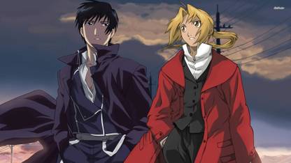 Edward Elric and Roy Mustang from Fullmetal Alchemist Athah Fine Quality Poster Paper Print