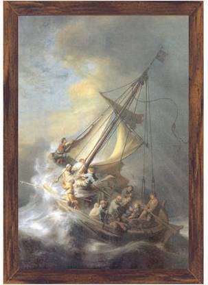 Christ in A Storm on the Sea of Galilee (Code Rb3509) Canvas Art