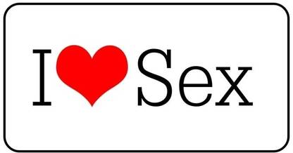I Love Sex - Minimalist Paper Print