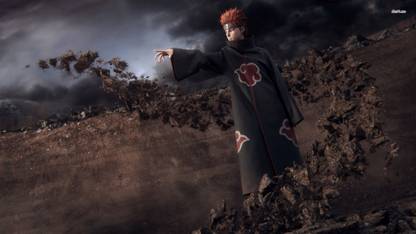 Uchiha Shisui pointing at something in Naruto Athah Fine Quality Poster Paper Print