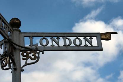 London Direction Paper Print