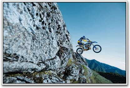 Husaberg Enduro Motorcycle Paper Print
