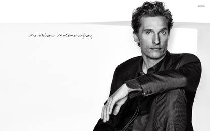 Athah Serious Matthew McConaughey Frameless Poster Paper Print