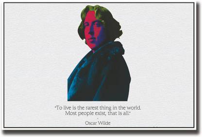 Oscar Wilde quote Fine Art Print