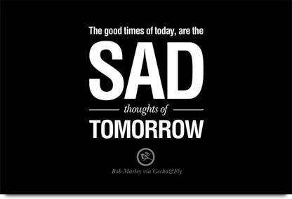 Sad thoughts of Tomorrow Paper Print