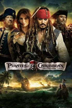 Pirates of the Caribbean 4- One Sheet Paper Print