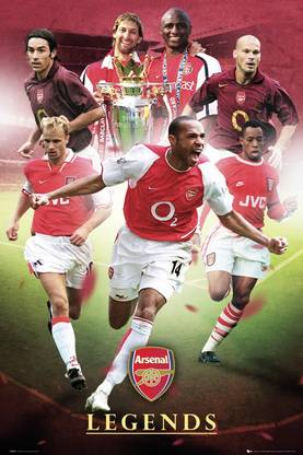 Arsenal Legends Official Paper Print