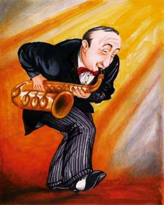 Afforadable Art India - Sax Canvas Art